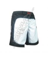 Wholesale White &amp;amp; Black MMA Grappling Shorts | Fight Shorts with Anti-Slip Guard