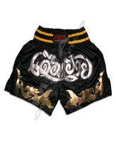 Wholesale Black &amp;amp; Gold Muay Thai Shorts | Traditional Kickboxing Fight Shorts Supplier