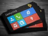 Business Card Windows 8 Style