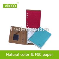 Hardcover PU Leather Rings Binding Agenda