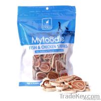 Myfoodie Gourmet All Natural Fish Chicken Steaks Dog Treats 16oz