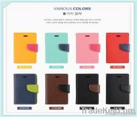 For iPhone 5G Mercury Fancy Diary Leather Wallet Case