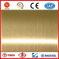 hairline titanium coated stainless steel sheet