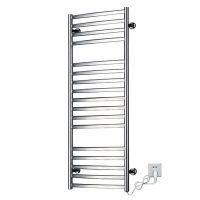  Flat Stainless Steel Tube Luxury Electric Towel Warmer Bright Finish