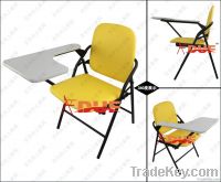 2013 new products plastic folding lecture chair with oversized tablet