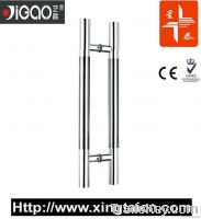 Stainless Steel Glass Door Handle, Open And Pull, Double Hinge YG-8115