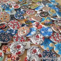 Color button wood for crafts