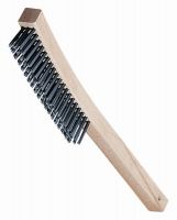 cheap wood handle steel wire brush