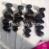 Wholesale human hair waving double weft