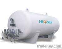 Cryogenic Storage Tank for LO2, LN2, LAr, Horizontal Type