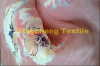 100% crinkle poly with shiny yarn in the warp way/soft and light/summer dress chiffon