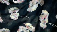 100% crinkle poly with shiny yarn in the warp way/soft and light/summer dress chiffon