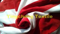100%poly Habutai Fabric Strip Print /Washed Velvet with DTY