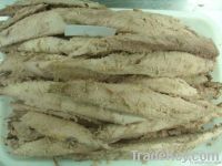 Frozen precooked skipjack tuna loin for canning