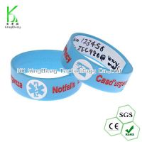 Writable silicone wristband