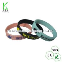 printed silicone wristband