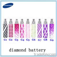 diamond battery , wholesale ego crystal battery , hottest in USA e cig