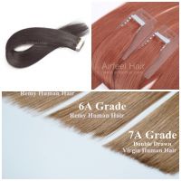 6A Less Short Hair Mixed Brazilian Remy Human Tape In Hair Extension, 20 inches, 80g