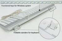 Full-sized Slim keyboard USB for Laptop/PC Professional matt 105 keys