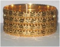 8MM BRASS BANGLES 4PS. SET