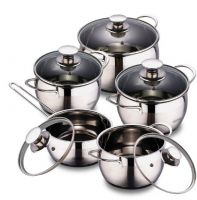 CNBM Belly Stainless Steel Cookware Set