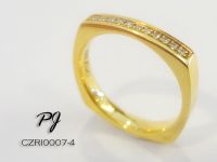 Female Square Silver Ring #2