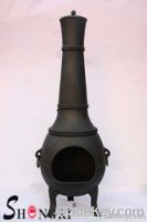 Shengri heavy duty cast iron chiminea fire pit heater