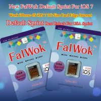 New FalWok Default USA Sprint Unlock sim card for iPhone 4S iOS 7 Work 3G sim card use EDGE internet