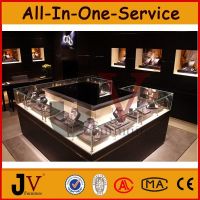 Modern style wooden watch display counter for shop interior design