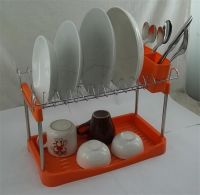 Two Tiers Dish Drain With Plastic
