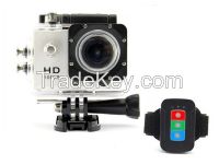 (UC10) 30 meter waterproof sport camcorder action camera with remote control  From China