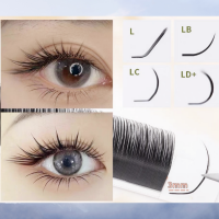 High-quality single-root multi-tipped cartoon-style camellia flower eyelashes specially designed for eyelash salons