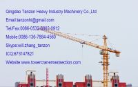 self Climbing construction tower crane With 60m Jib Length , QTZ80