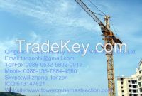 Self Climbing Tower Crane  Stone Bolt For Construction