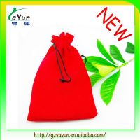 hot selling velvet  drawstring bag