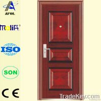 AFOL reinforced steel security door, red security steel door