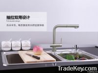 304 stainless steel pull-out kitchen faucet