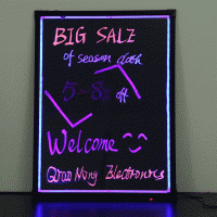 2014 New Product Fluorescent Led Writting Board for advertising CE&amp;amp;amp;amp;ROHS Certificate Factory Direct