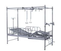 Four Department of orthopedics beds stainless steel rolling