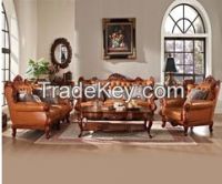 Living room furniture leather sofa set combinet unit american style stock 20141023-98