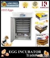 1232 eggs CE professional full automatic incubator for sale