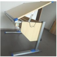 Adjustable height children desk