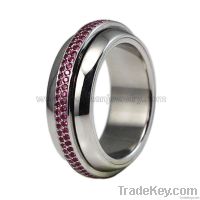 fashion stainless steel spinner rings