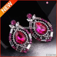 2014 The Most Fashionable Design and Colorful crystal earring