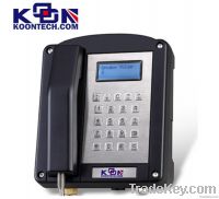 Black LCD Explosion Proof Telephone Waterproof IP66 With Full Or Half