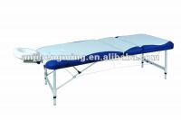 HengMIng 3-section white+blue portable massage bed
