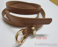 Tan colour PU &amp;gold buckle belts