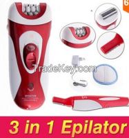 Electric 3 in 1 Ladys Women Multifunction Epilator Depilation Recharge