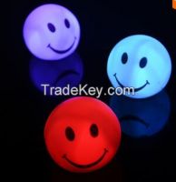 Smile Face LED night light lamp, 7 colors changing Smiling nightlight From China