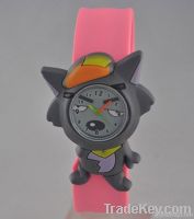 Funny Wolf Shape Design With Children Silicone Watch